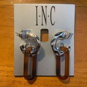 INC silver earrings